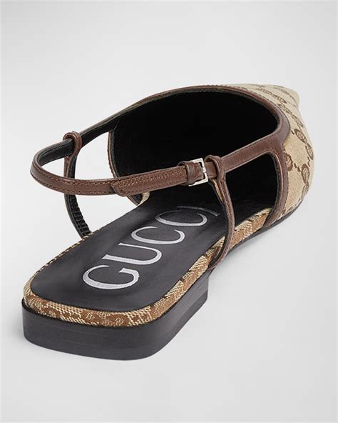 gucci women ballerina flats|Gucci demi monogram ballerina flats.